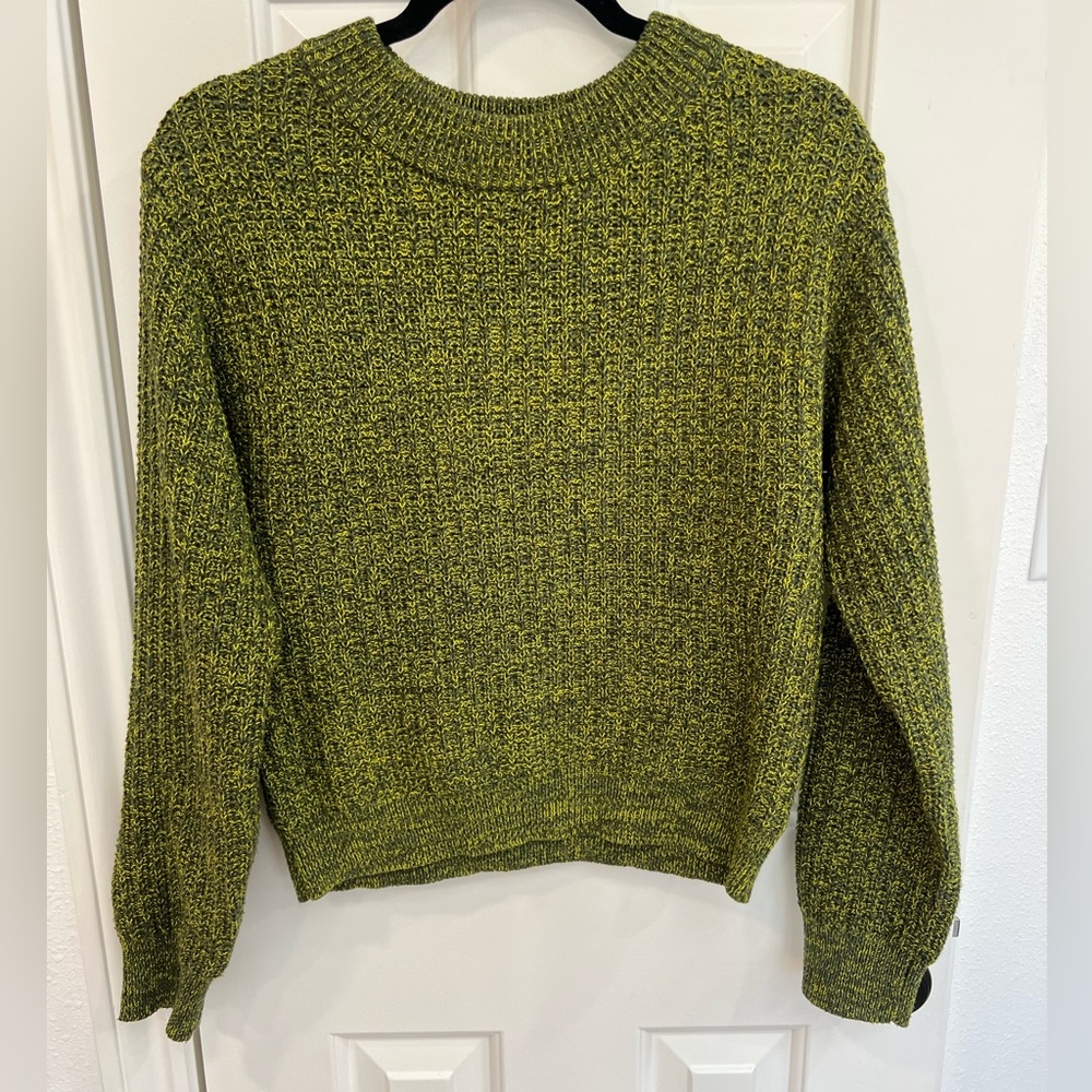 Women’s green target sweater